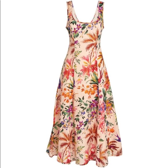 Zimmermann Tropicana Cutout Floral Midi Dress - Picture 13 of 14